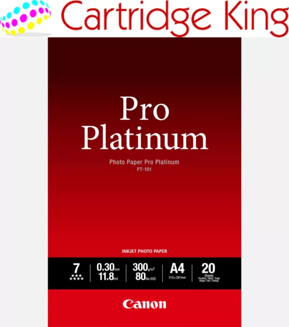 2768B016 Canon PT-101 A4 Pro Platinum 20 pack