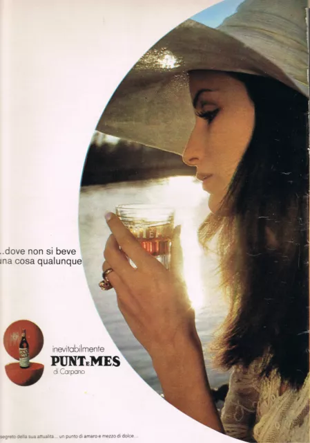 Pubblicità_1-11-1970 - Inevitabilmente PUNT e MES_di Carpano - cm. 30 x 21