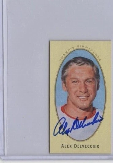 2011 Parkhurst Champions Champ's Signatures Alex Delvecchio #5 Auto
