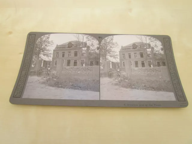 Ww1 Stereoview - A Defensive Post At The Front