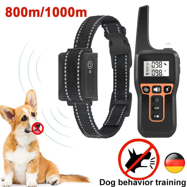 Collar educativo perro collar anticampana entrenamiento perro collar electrónico con entrenador a distancia