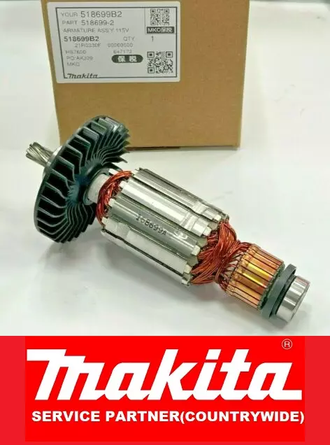 Genuine Makita 190mm Circular Saw Armature Assembly 518699-2  HS7601 - 110v