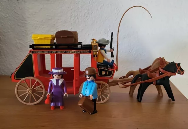 Playmobil 3245 Post-Kutsche Western Vintage 1988