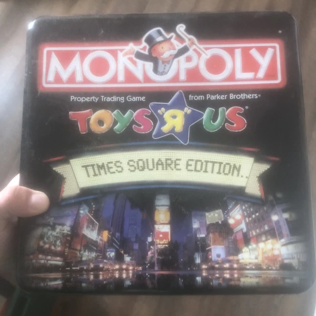 VINTAGE MONOPOLY TIMES Square Edition Toys R Us Tin Box Hasbro, Tin
