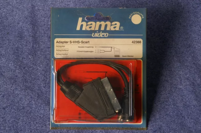 Hama Video Adapter, S-VHS - Scart - 42388, originalverpackt