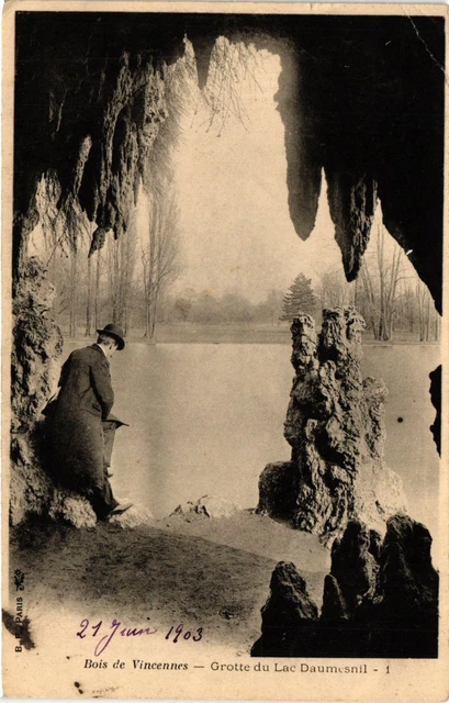 CPA PARIS 12e-Bois de Vincennes-Grotte du Lac Daumesnil (322764)