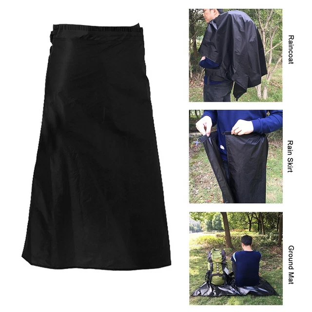 Jupe imperméable légère pour activités de plein air compacte et facile à tr