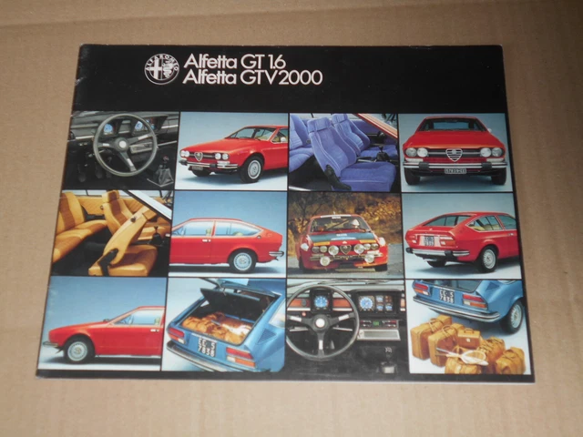 Lot De 3 Affiches D'origine Alfa Romeo Alfetta GT (dont 2 Doublons) - Occasion Vintage - Pour Collectionneurs