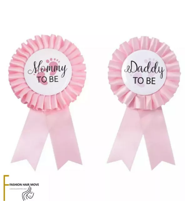 UK Baby Shower Badge Mommy To Be Daddy To Be  Party Decoration