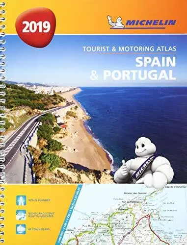 Spain & Portugal 2019 - Tourist and Motoring Atlas (... by Michelin Spiral bound