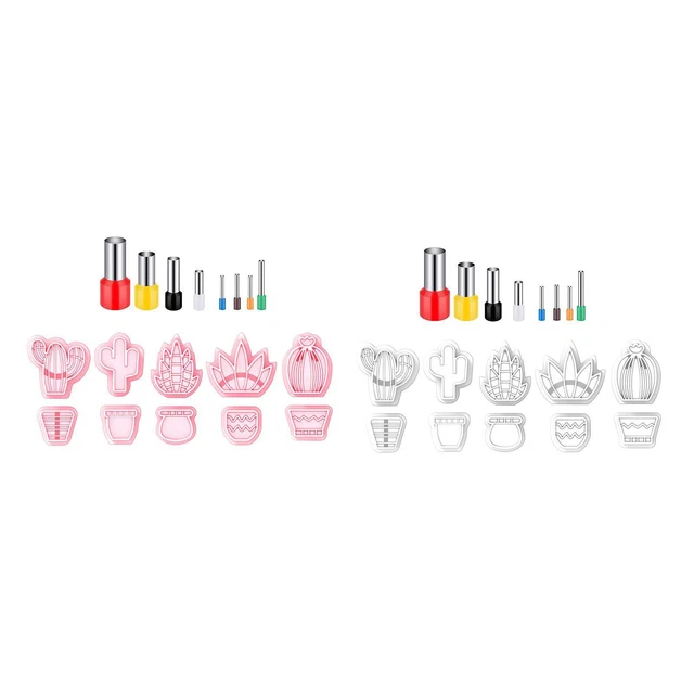 18 Stück Polymer Clay Cutter Formen Langlebig für Cupcakes Kekse Nieten