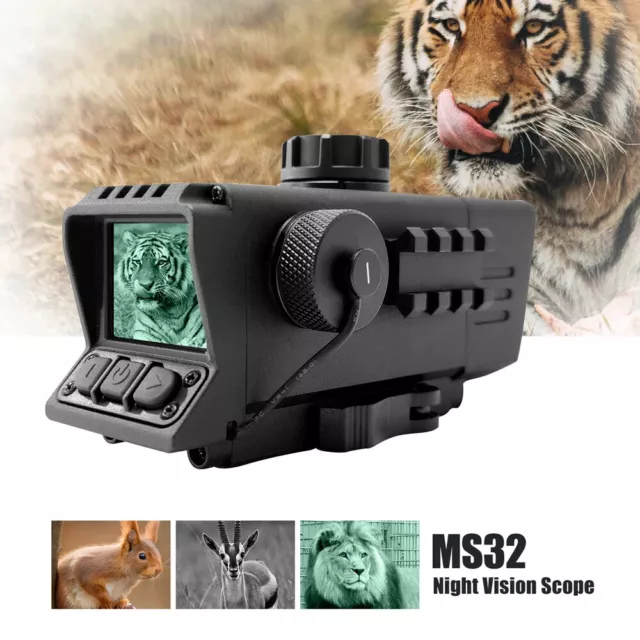 MS32 7X Zoom Night Vision Sight Hunting Scope fit 20mm Rail Mount Hunting Rifle