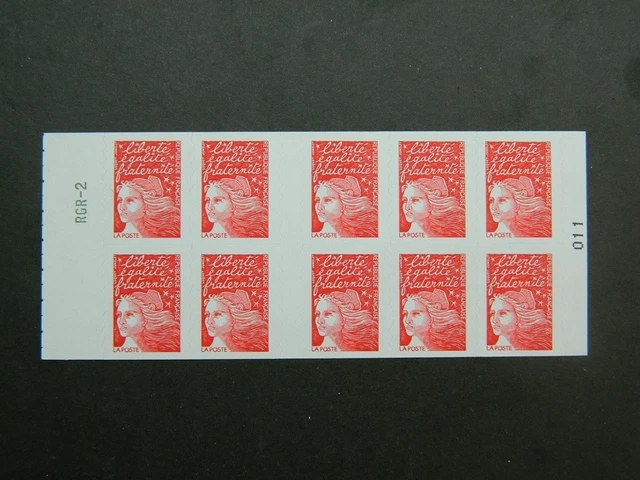 Timbre De Collection : Variétés LUQUET - TVP Rouge, Yvert Carnet 3085-C1ab