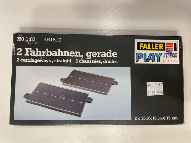 HO Faller Car System Play Street - Straight Sections #161810