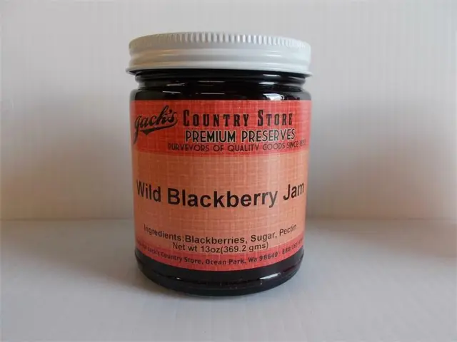 Jack's Country Store Small Batch Preserves Wild Blackberry Jam 13 OZ