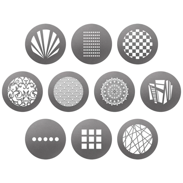Westcott GOBO Pack: Pattern Designs (10-Pack) for use with Optical Spot by Li...