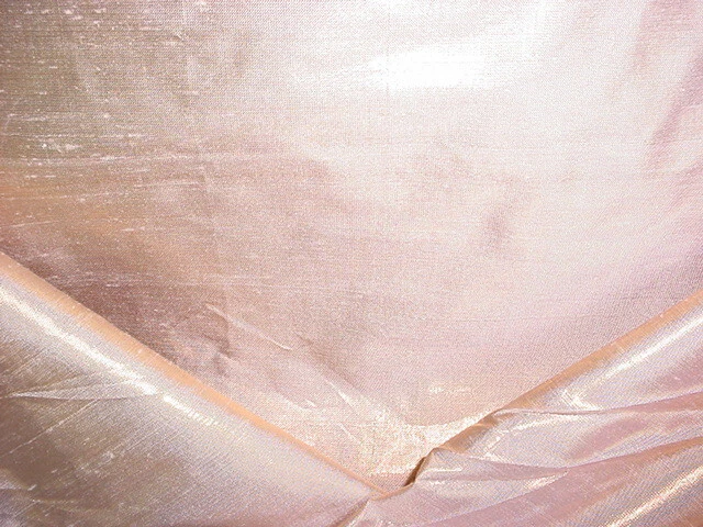 3-3/8Y Donghia Apricot Gold Iridescent Gold Silk Drapery Upholstery Fabric