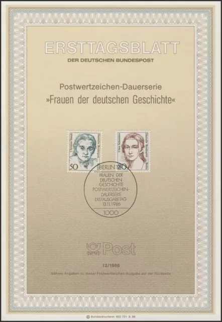 ETB 12/1986 Frauen, Christine Teusch, Clara Schumann
