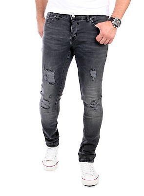 Reslad Jeans-Herren Slim Fit Basic Style Stretch-Denim Männer Jeans-Hose RS-2063 