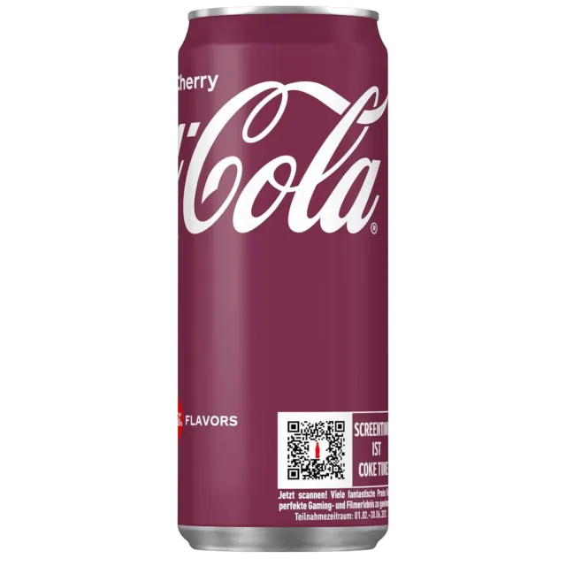 24x 300 ml Coca Cola Cherry bevanda cult ciliegia incl. 6,00 € cauzione NUOVO MHD 9/24