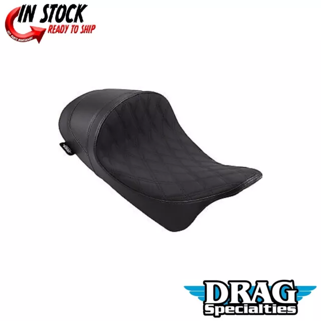 Drag Specialties EZ-On Low-Profile Forward Position Solo Seat for Touring 08-23