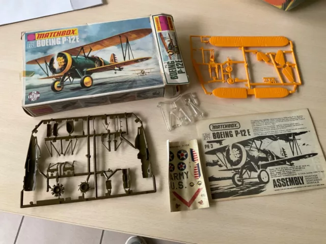 Matchbox avions maquettes anciennes lot de 5 boites