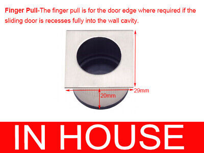 edge pull handle Finger Pull for edge of cavity sliding door Satin finish SQ
