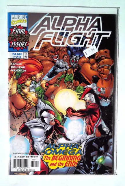 1999 Alpha Flight #20 Marvel Comics NM 1st Series 1st Print Comic Book