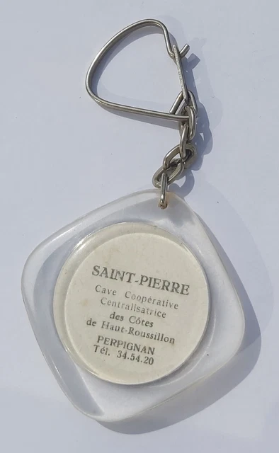 Porte-clés Double Face Drapeau Saint-Pierre-et-Miquelon - Imprimé Tissu Multicolore - Neuf Avec étiquettes - Fabriqué En France
