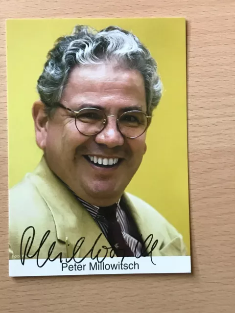 Peter Millowitsch Autogrammkarte orig signiert SCHAUSPIELER COMEDY TV #6106
