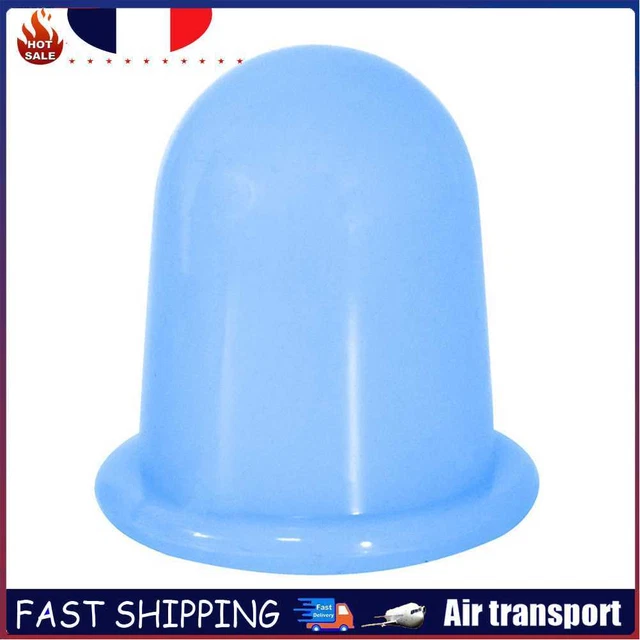 Silicone Cupping Therapy Kit Anti-aging Vacuum Cans for Body Care (Light Blue)