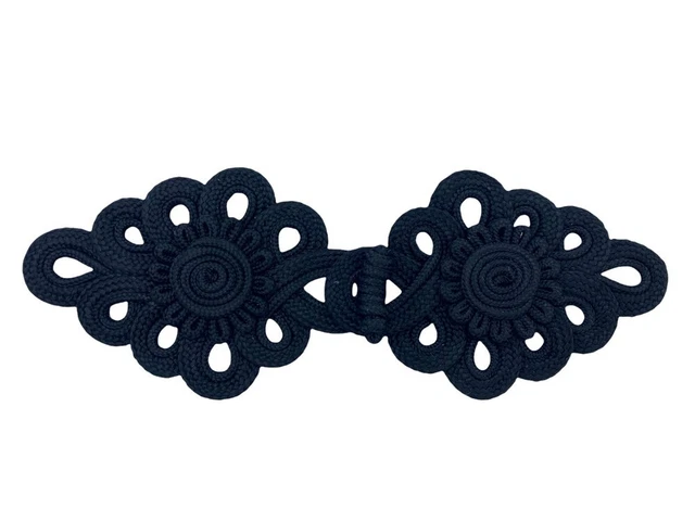 Alamaro FS Soutache Passamaneria Nero Cm 21x7,5 BTN1558