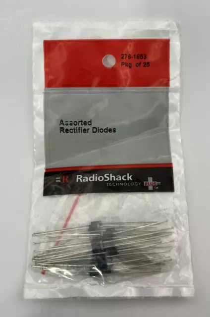 RadioShack 25 Pk. Assorted Rectifier Diodes 276-1653