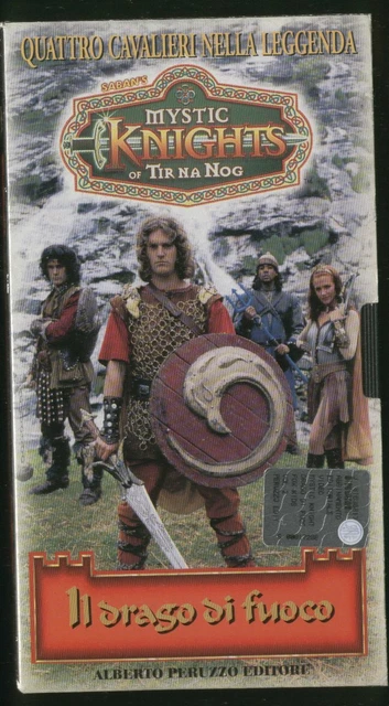 IL DRAGO DI FUOCO vhs quattro CAVALIERI nella LEGGENDA mystic knights