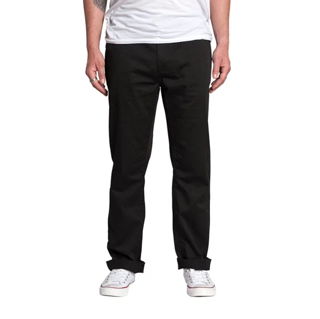 Krew - Klassic Chino Black Size Mens 34 Waist Pants