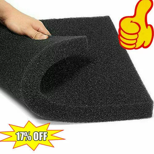 Black Foam Pond Aquarium Fish Tank Sponge Biochemical Pad Filtration