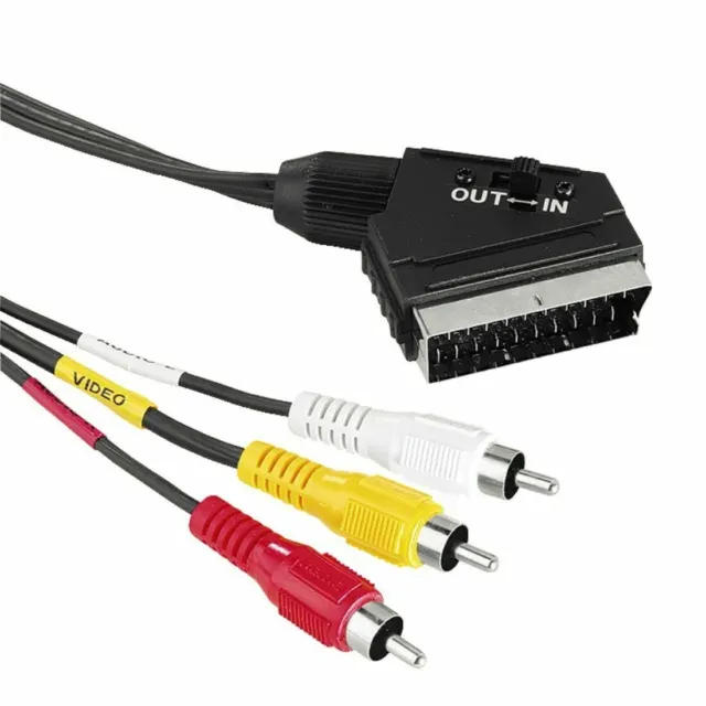 Câble de connexion jack stéréo 3,5 mm - 2 prises RCA, 1,8m HAMA