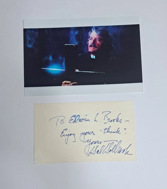 Hal Holbrook Autograph 3x5 Index Card The Fog & Creepshow
