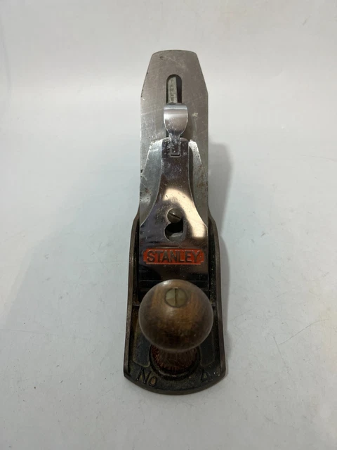 Vintage Stanley Bailey No 4 Smoothing Plane Tool Wood Working Collectable #RA