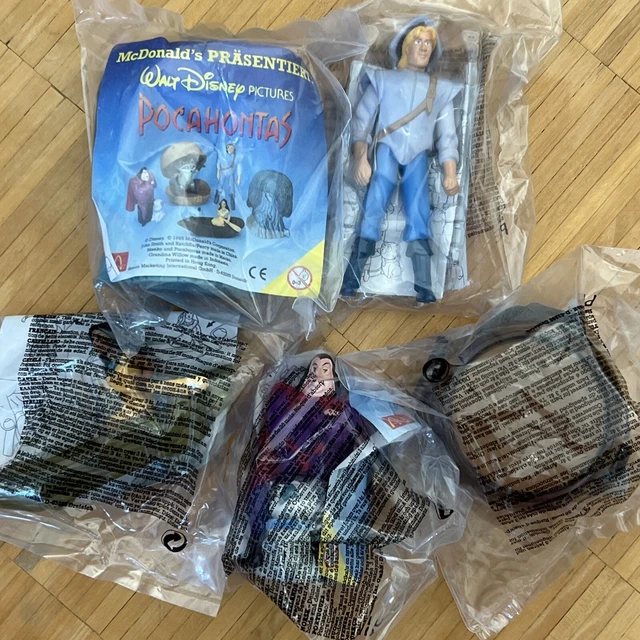 Disney McDonalds Pocahontas Happy Meal Set 5 OVP Neu MIP 1995 Juniortüte