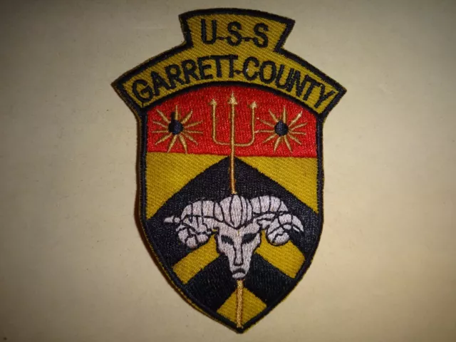 Vietnam War US Navy Ship USS GARRETT COUNTY Patch