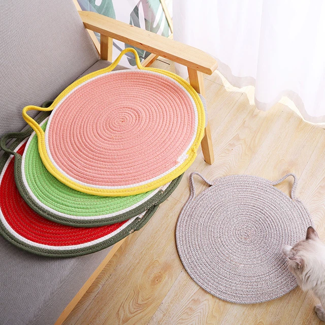 Alfombra para rascar mascotas de 50 cm sin rebabas fácil limpieza gato descanso colchoneta multiuso