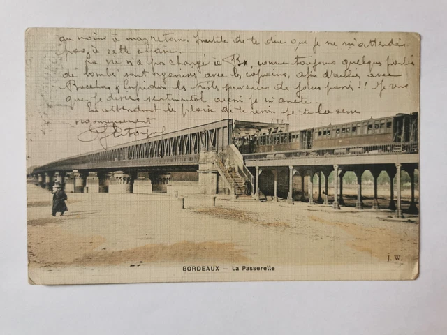 CPA 33 BORDEAUX - La Passerelle