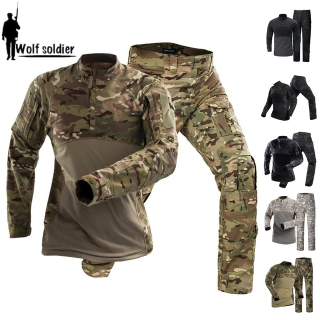 TACTICAL MILITARY MENS Combat Tshirt Cargo Pants Army BDU Uniform