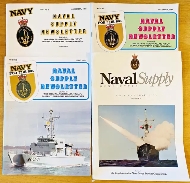 Royal Australian Navy Journals  Supply Organisation 11 volumes 1980's 90's 3