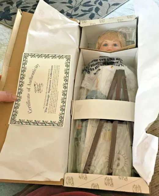 Vintage Heritage Signature Collection Tyler - Boy Artist Porcelain Doll  Nib