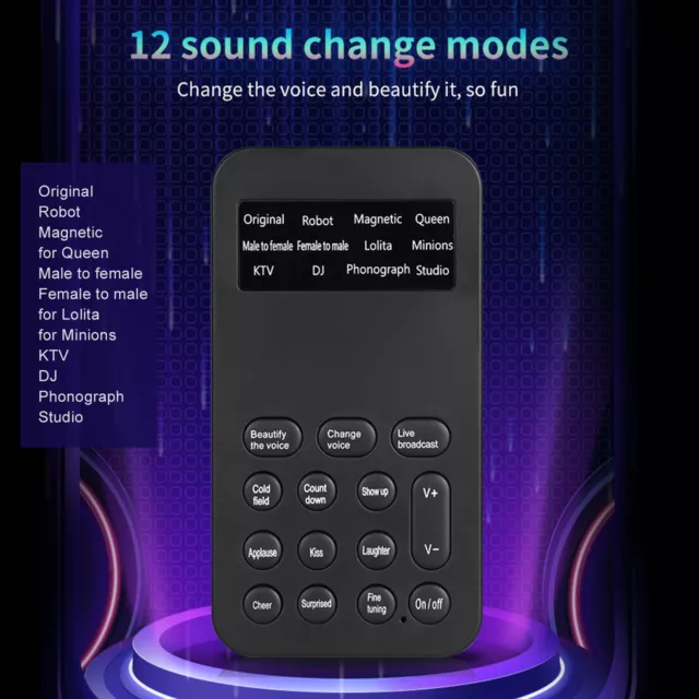 Male to Female Sound Changer Game Live Broadcast Phone Computer Mini Sound Card