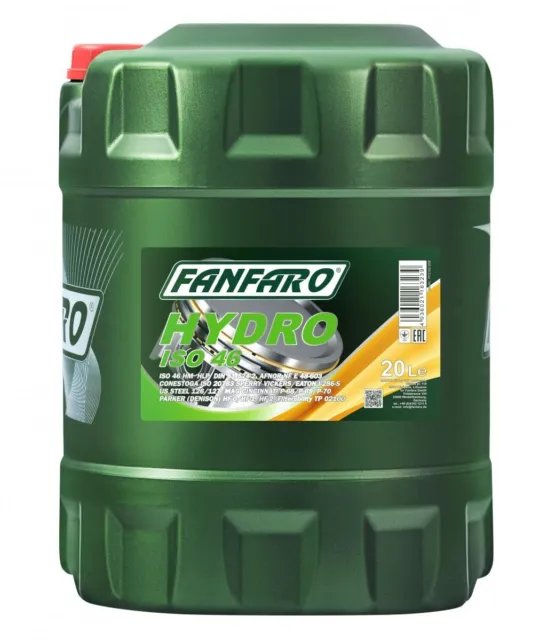 FANFARO Huile hydraulique Liquide hydraulique FF2102-20 20 Jerrycan