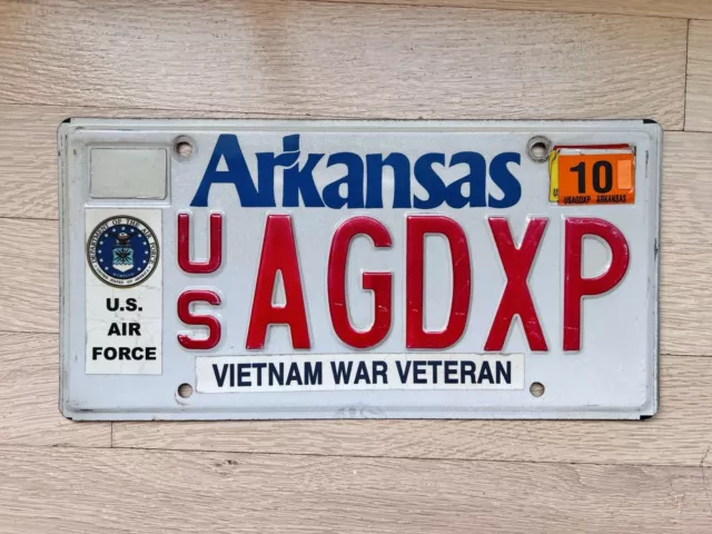 Great 2020s Arkansas VIETNAM WAR VETERAN License Plate - US AGDXP