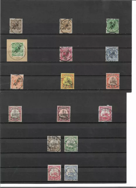 Togo, German Colonies 1897-1909, Single Marks from MiNrn: 1 - 23 o, Stamped